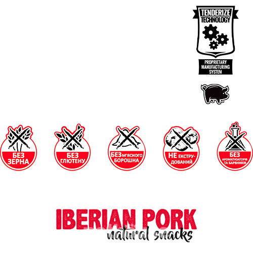 Alpha Spirit Dog Natural Snack Iberian Pork Ласощі з іберійською свининою для собак