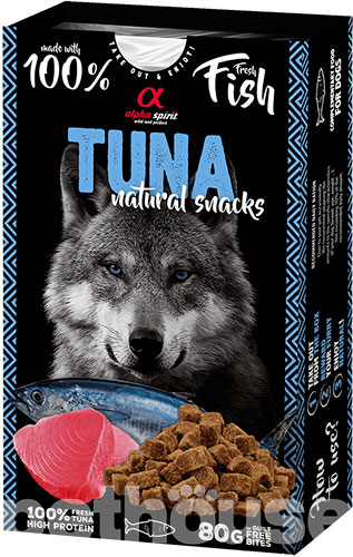 Alpha Spirit Dog Natural Snack Tuna Ласощі з тунцем для собак