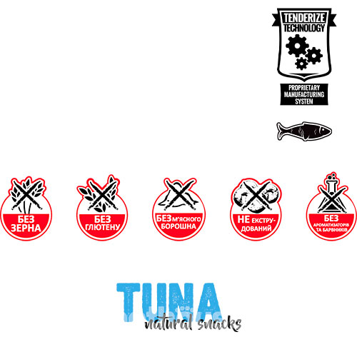Alpha Spirit Dog Natural Snack Tuna Ласощі з тунцем для собак