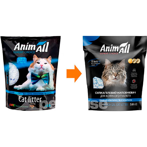 AnimAll Силікагелевий наповнювач "Блакитний аквамарин"