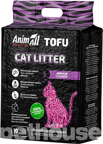 AnimAll Tofu Наполнитель соевый, с ароматом лаванды