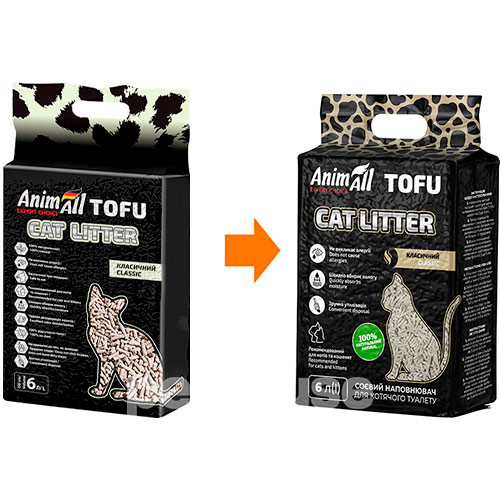 AnimAll Tofu Наповнювач соєвий, без аромату