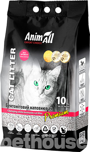 AnimAll Наповнювач бентонітовий, білий, без аромату