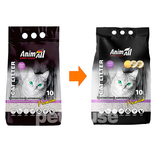 AnimAll Наповнювач бентонітовий, білий, з ароматом лаванди