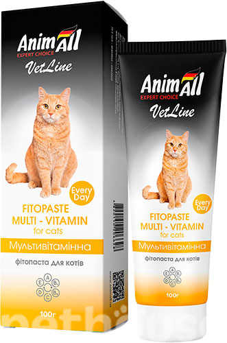 AnimAll VetLine Фітопаста мультивітамінна для котів