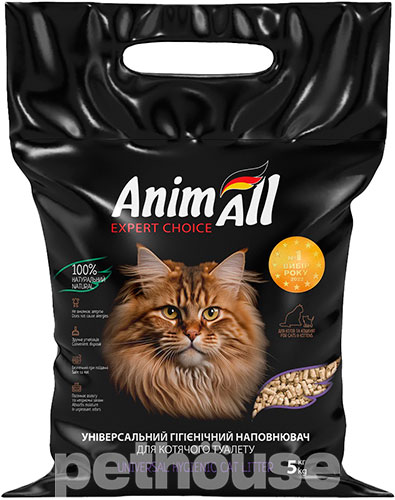 AnimAll Наполнитель из отрубей для кошачьего туалета