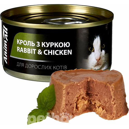 AnimAll Кролик з куркою для котів