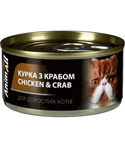 AnimAll Курка з крабом для котів