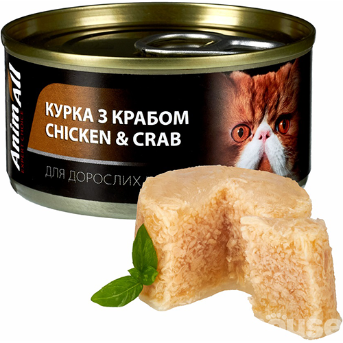 AnimAll Курка з крабом для котів