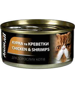 AnimAll Курка з креветками для котів
