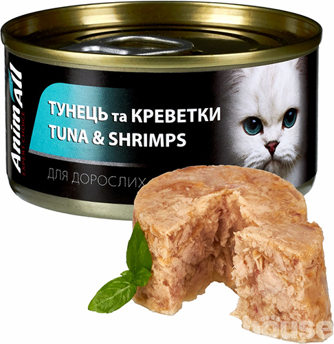 AnimAll Тунець з креветками для котів