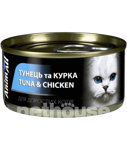 AnimAll Тунець з куркою для котів