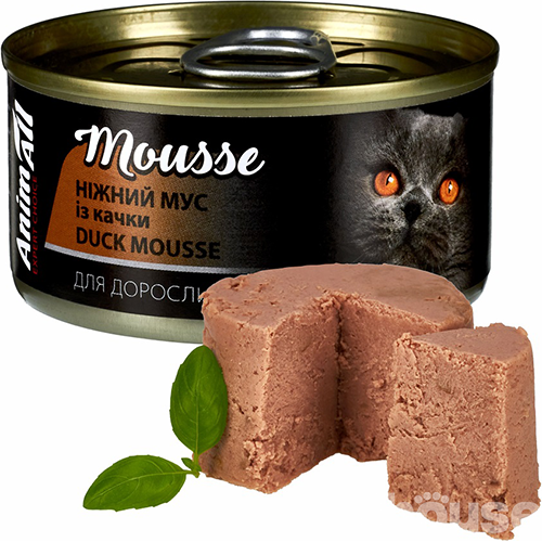 AnimAll Ніжний мус з качки для котів