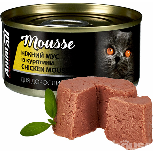 AnimAll Ніжний мус з курки для котів