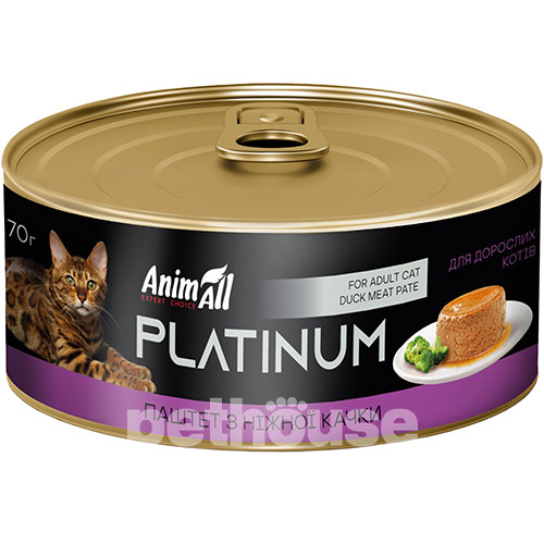 AnimAll Platinum Ніжний паштет із качки для котів