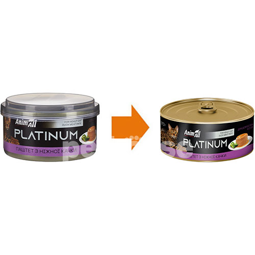 AnimAll Platinum Ніжний паштет із качки для котів