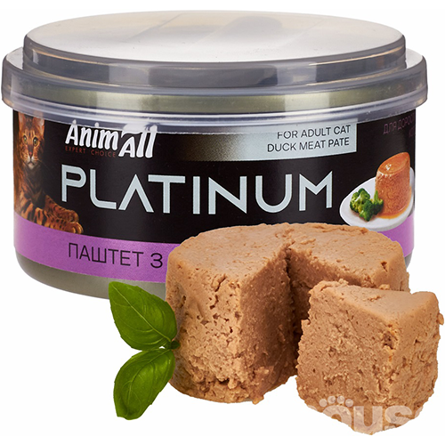 AnimAll Platinum Нежный паштет из утки для кошек