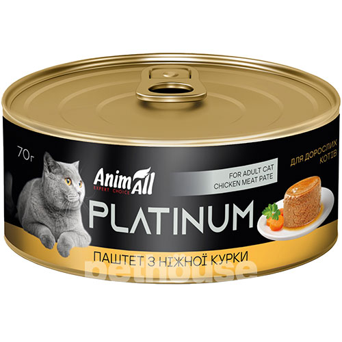 AnimAll Platinum Ніжний паштет із курки для котів