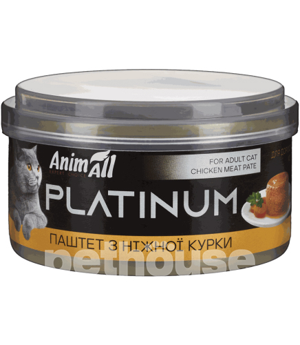 AnimAll Platinum Нежный паштет из курицы для кошек