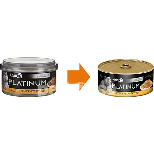 AnimAll Platinum Ніжний паштет із курки для котів