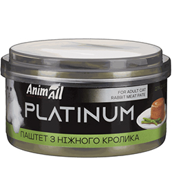 AnimAll Platinum Нежный паштет из кролика для кошек