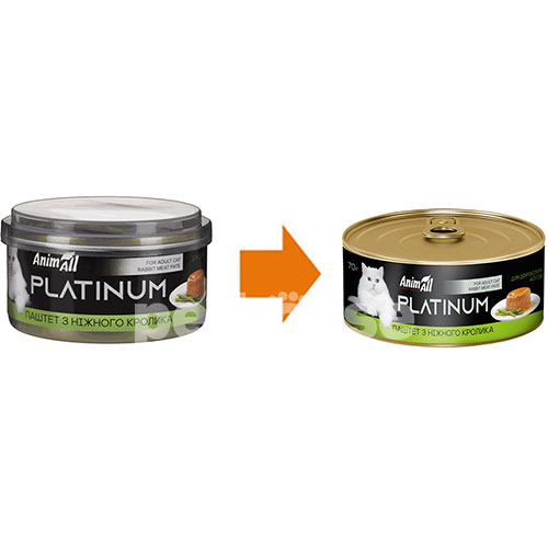 AnimAll Platinum Ніжний паштет із кролика для котів