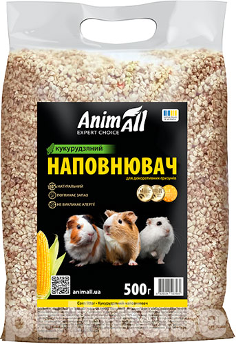 AnimAll Кукурузный наполнитель для грызунов