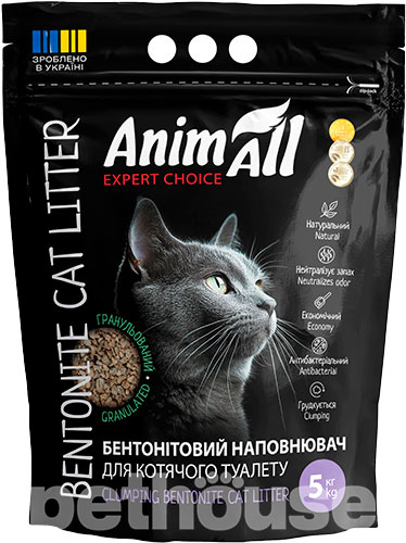 AnimAll Наполнитель бентонитовый, гранулированный