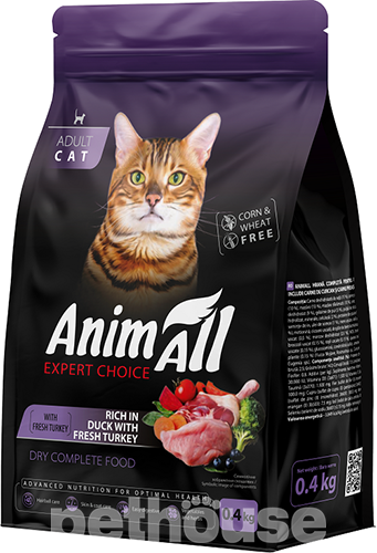 AnimAll зі свіжою індичкою та качкою для котів