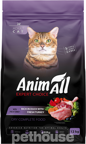 AnimAll зі свіжою індичкою та качкою для котів