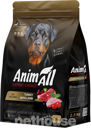 AnimAll с индейкой и ягненком для собак крупных пород