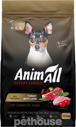 AnimAll со свежей индейкой и ягненком для собак малых пород