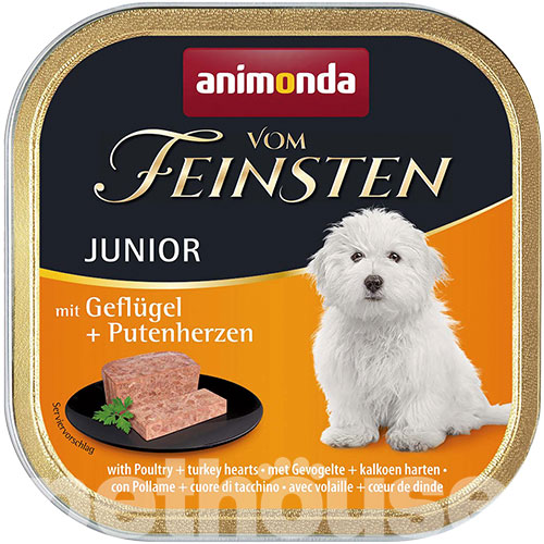 Animonda Vom Feinsten Junior для щенков, с курицей и сердцем индейки