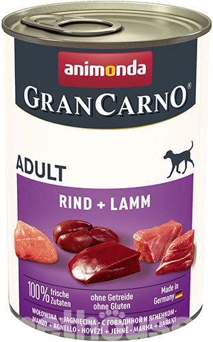 Animonda Gran Carno для собак, с говядиной и ягненком
