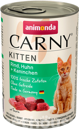 Animonda Carny для котят, c говядиной, курицей и кроликом