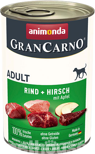 Animonda GranCarno для собак, з яловичиною, олениною та яблуком