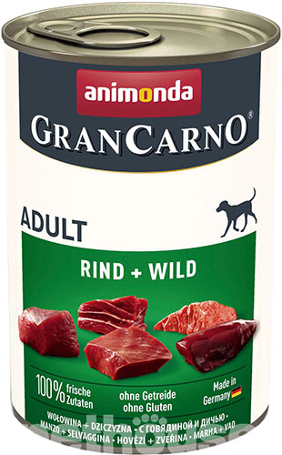 Animonda GranCarno для собак, с говядиной и дичью