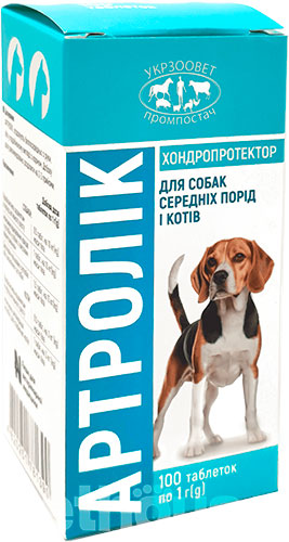 Артролик Таблетки для кошек и собак средних пород