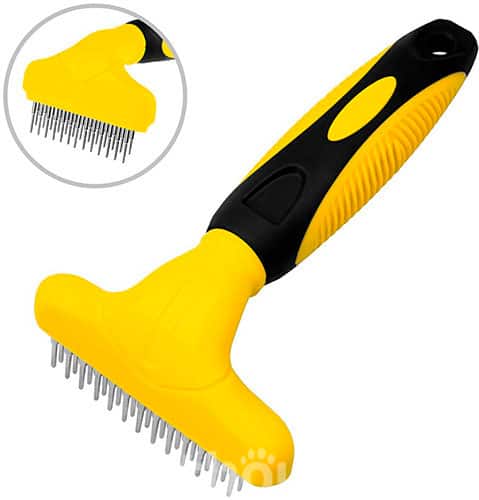 Barksi Расческа-грабли для кошек и собак, двухрядные