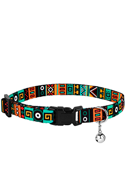 Barksi Urban Ошейник "Этнический" для кошек, ментол