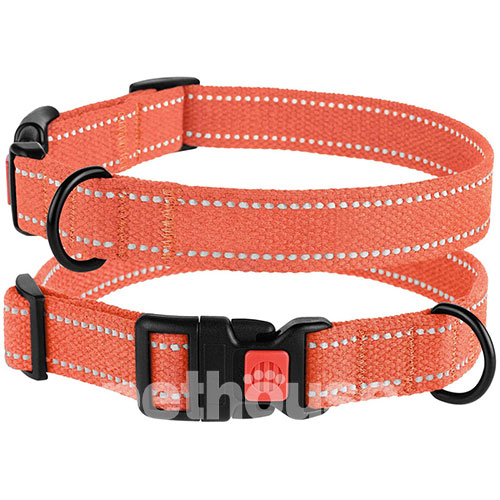Barksi Нашийник брезентовий для собак, помаранчевий