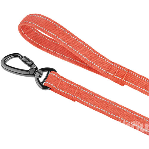 Barksi Поводок брезентовый для собак, оранжевый