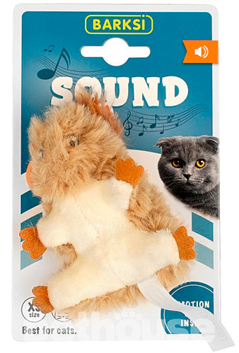 Barksi Sound Toy Белка со звуком для кошек, фото 2
