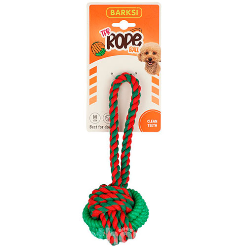 Barksi TPR Rope Ball Мячик из каната для собак, фото 3