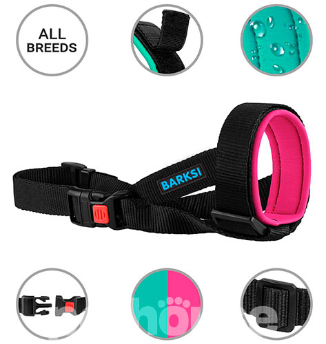 Barksi Sport Намордник неопреновый для собак, розовый