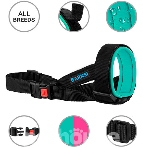 Barksi Sport Намордник неопреновый для собак, ментоловый