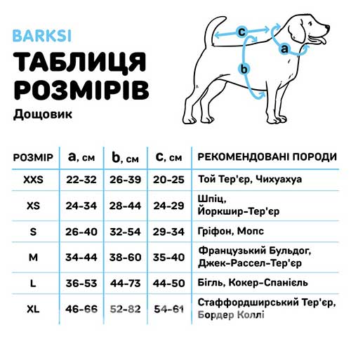 Barksi Textile Дощовик для собак, чорний