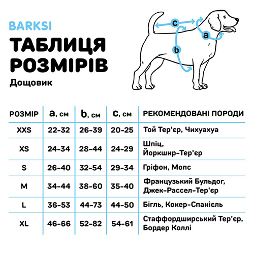Barksi Textile Дощовик для собак, помаранчевий