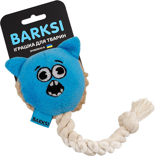 Barksi Котик з пискавкою та канатом для собак