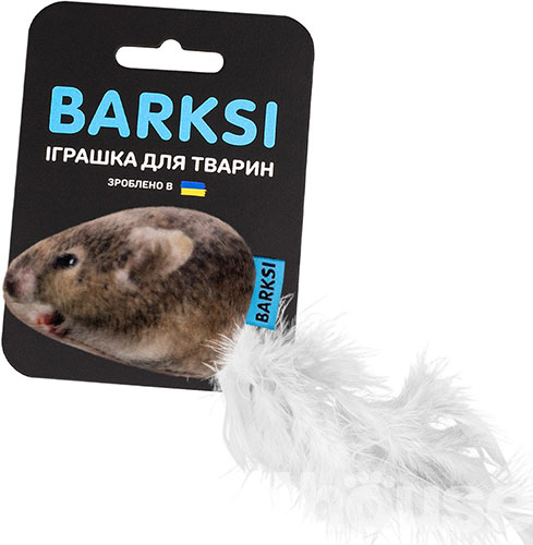 Barksi Полівка з дзвіночком та пір’ям для котів
